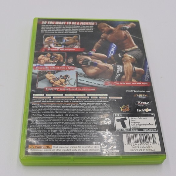 UFC Undisputed 2009 Xbox360 Game - Picture 2 of 4